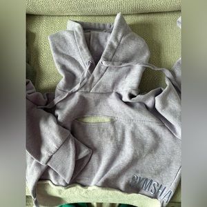 Gymshark Lavender Crop Hooodie